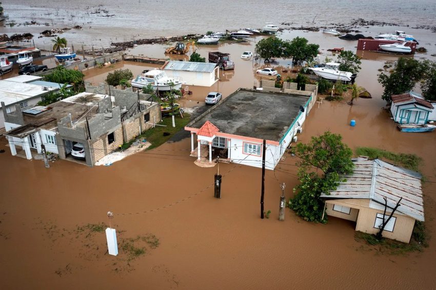 被洪水淹没的波多黎各