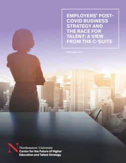 CFHETS报告的标题页”雇主Post-COVID业务战略和人才之争:管理层的观点”gydF4y2Ba