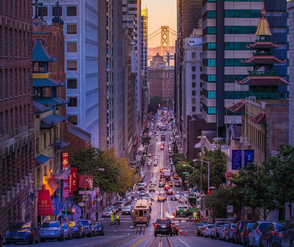 旧金山的街道。