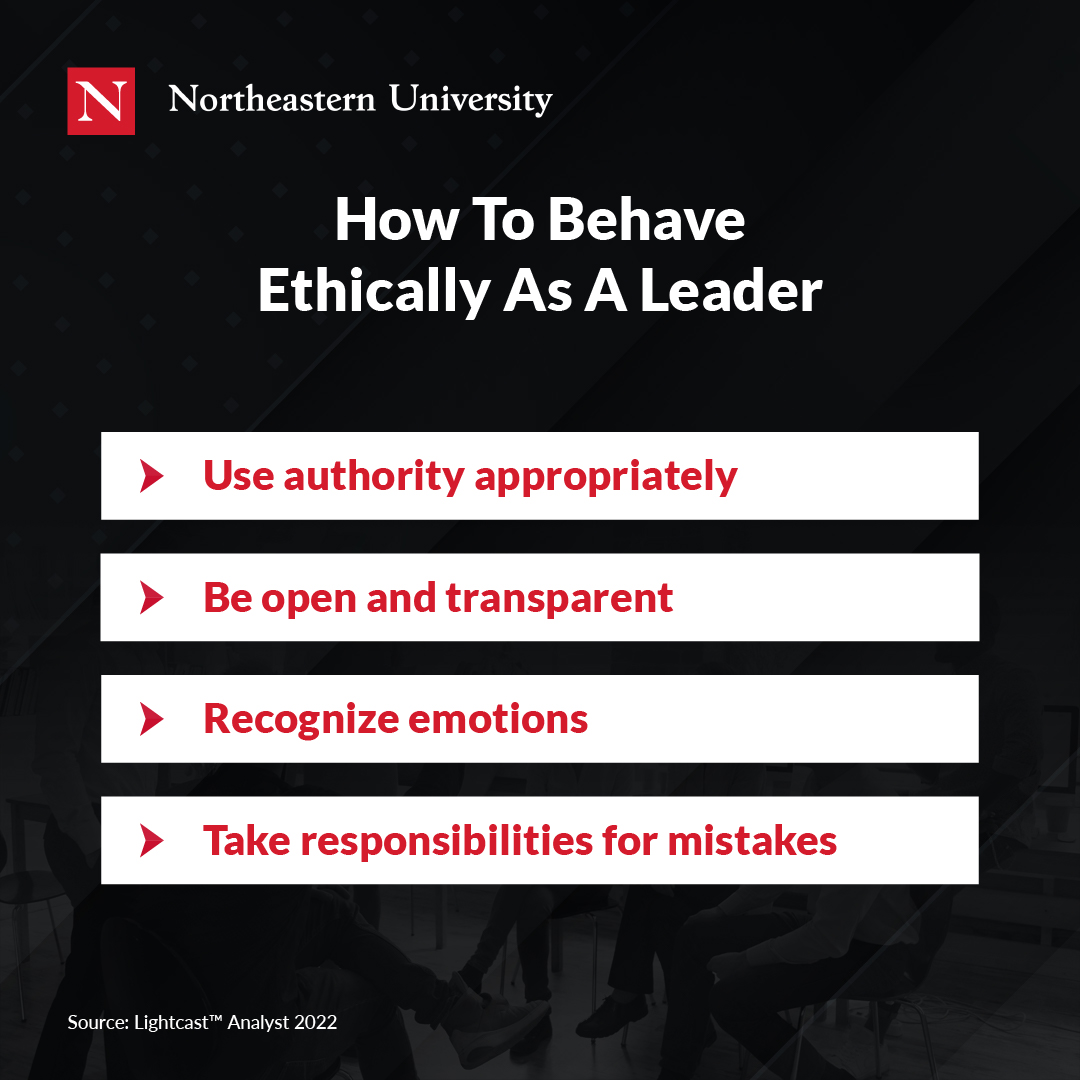表现出道德行为作为一个领导者