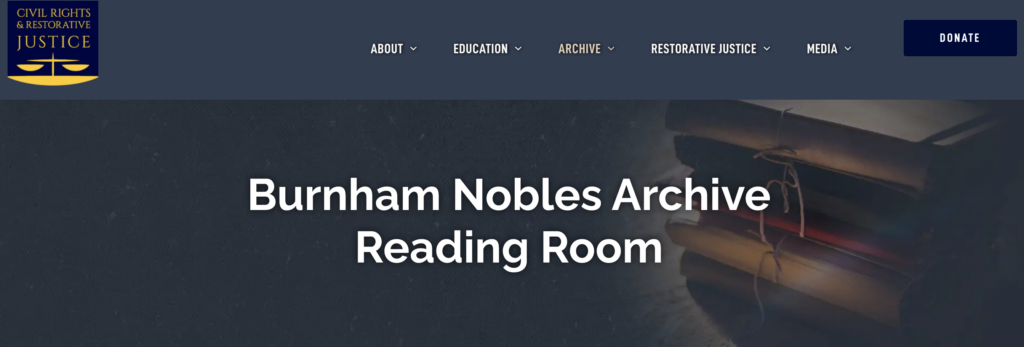 Burnham-Nobles阅览室网站截图